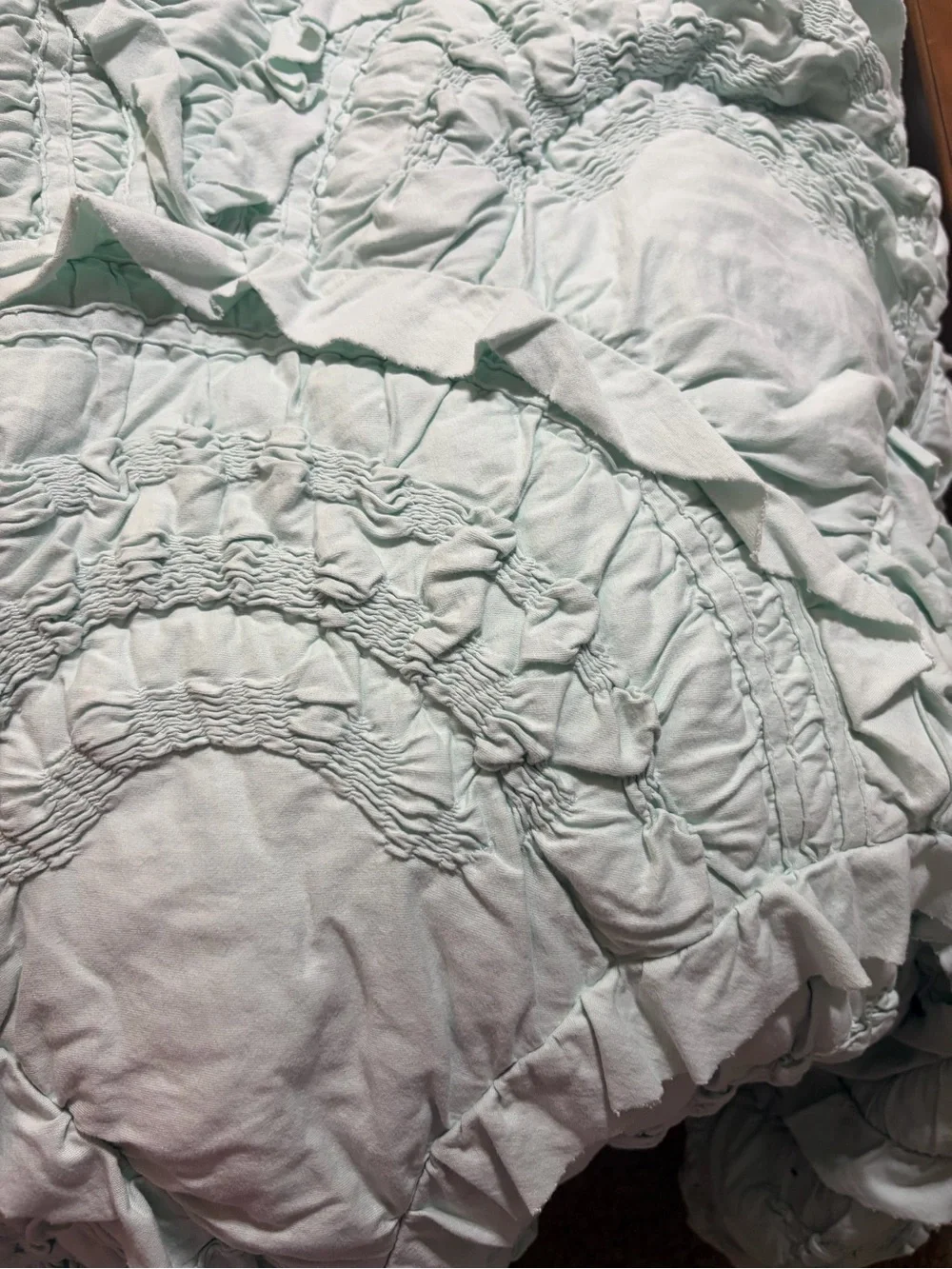 Rare HTF Anthropologie rivulets king quilt